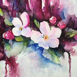 Watercolor Abstract Florals Artwork